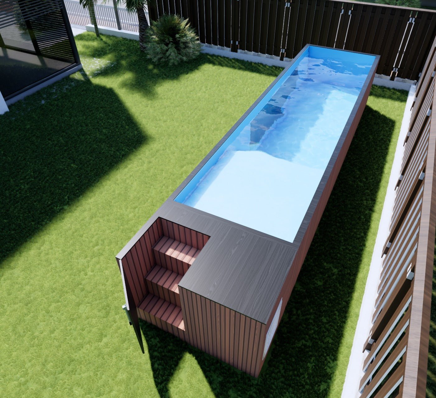 30ft pool design render